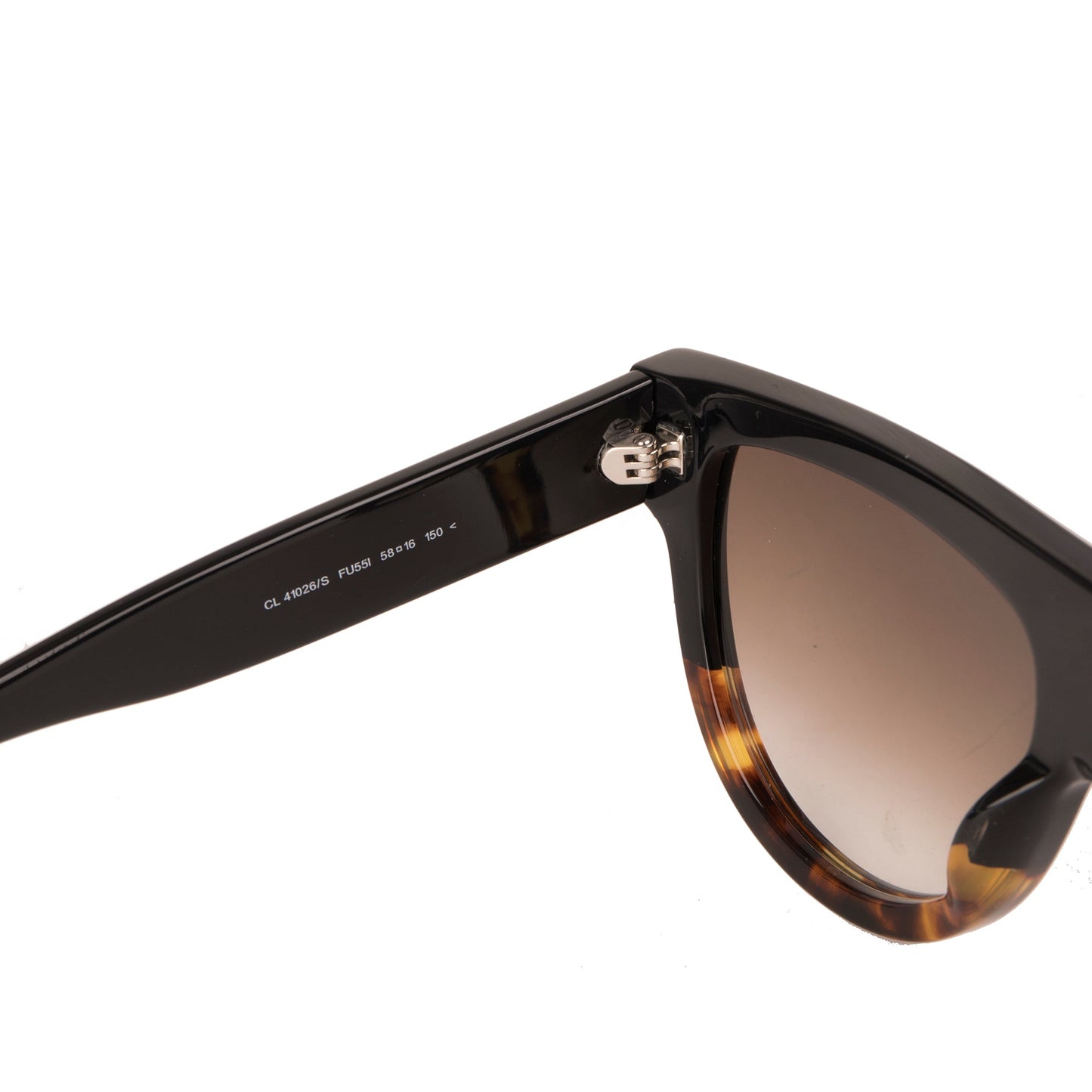Celine Black & Havana Shield Sunglasses