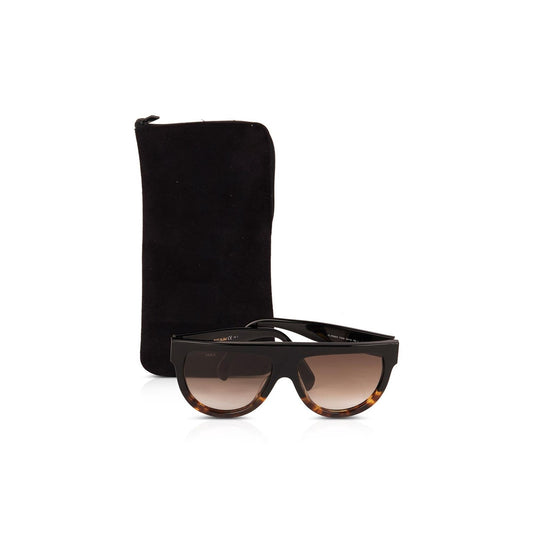 Celine Black & Havana Shield Sunglasses