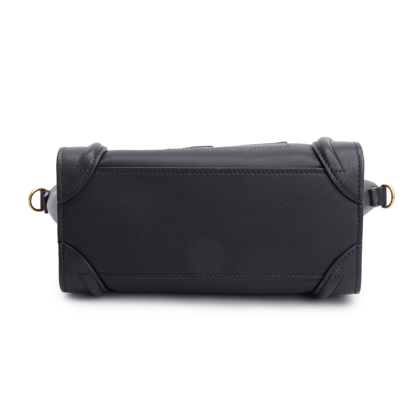 Celine Black Smooth Calfskin Leather Nano Luggage Tote