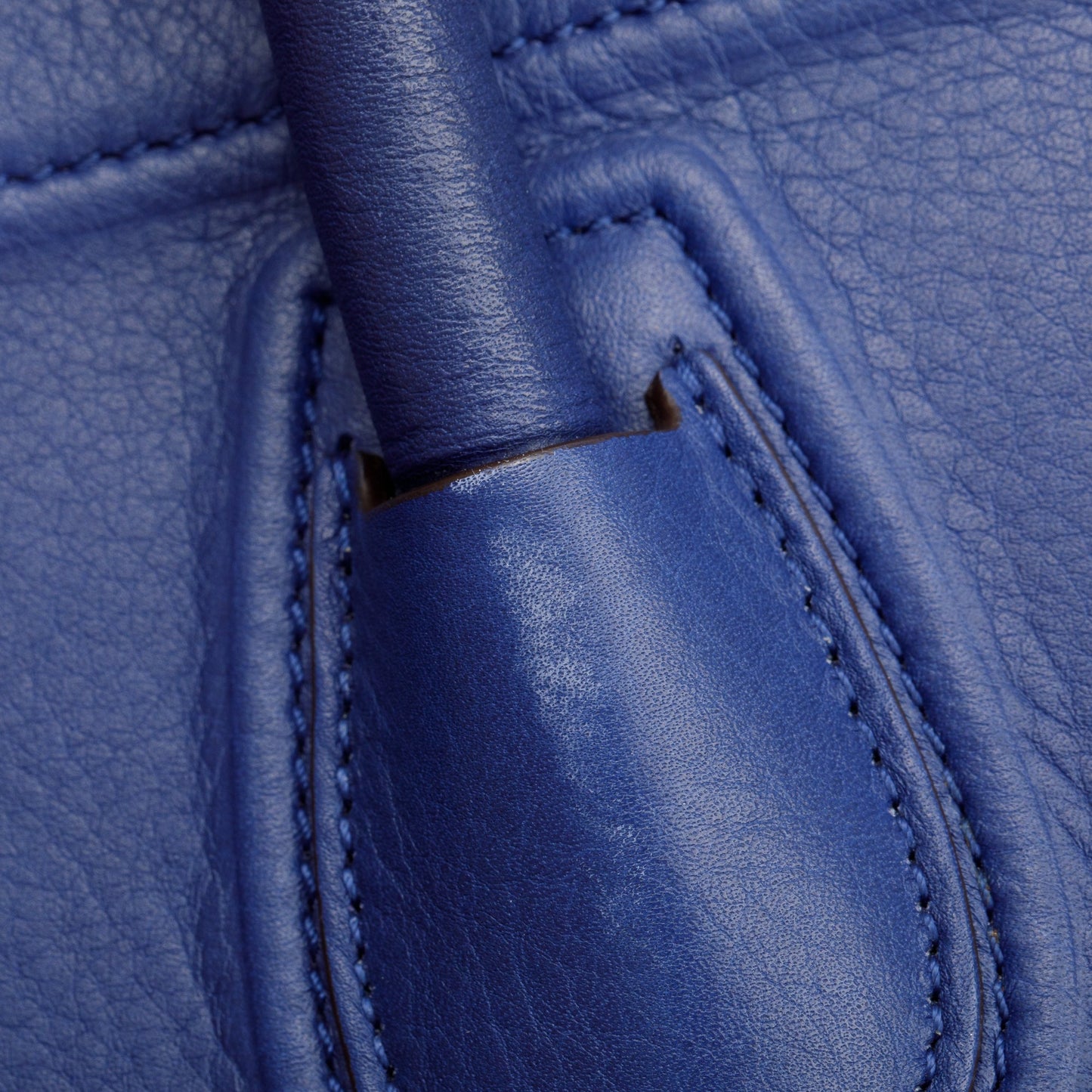 Celine Blue Grained Calfskin Medium Phantom Luggage Tote