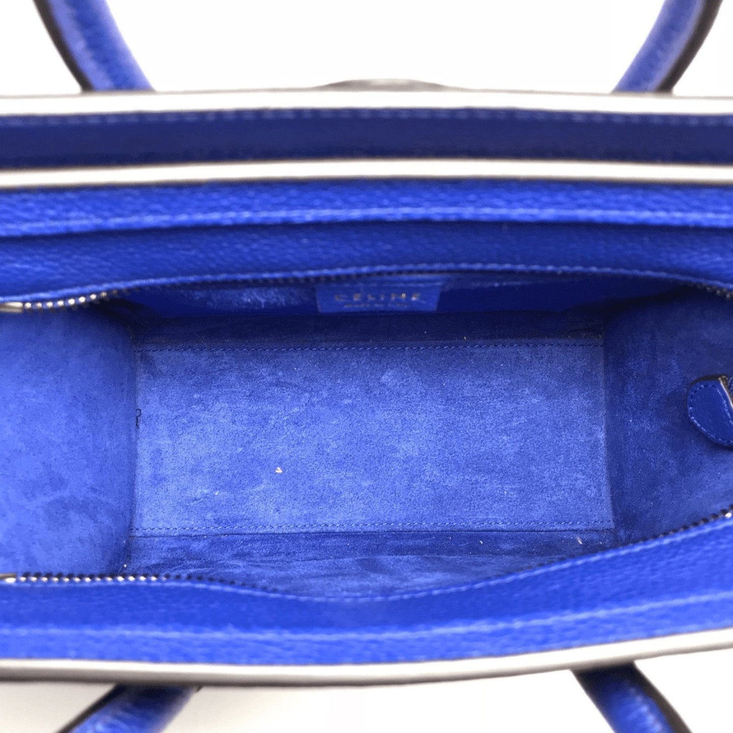 Celine Blue Nano Luggage Tote