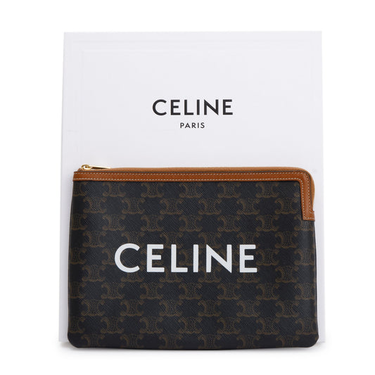 Celine Brown Triomphe Small Pouch