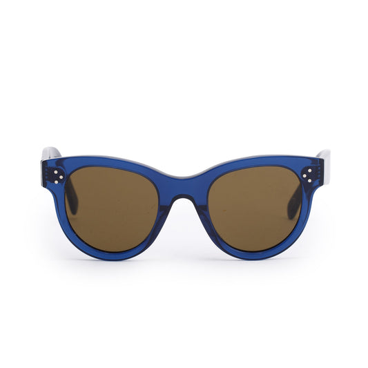 Celine CL40003I Navy Acetate Cat-Eye Sunglasses