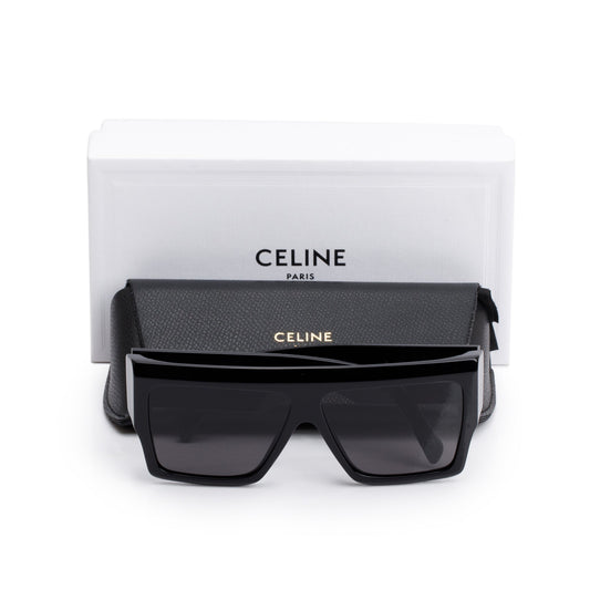 Celine CL400921 Black Acetate Oversized Square Sunglasses