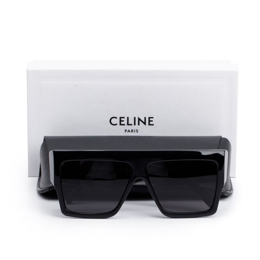 Celine CL400921 Black Acetate Oversized Square Sunglasses