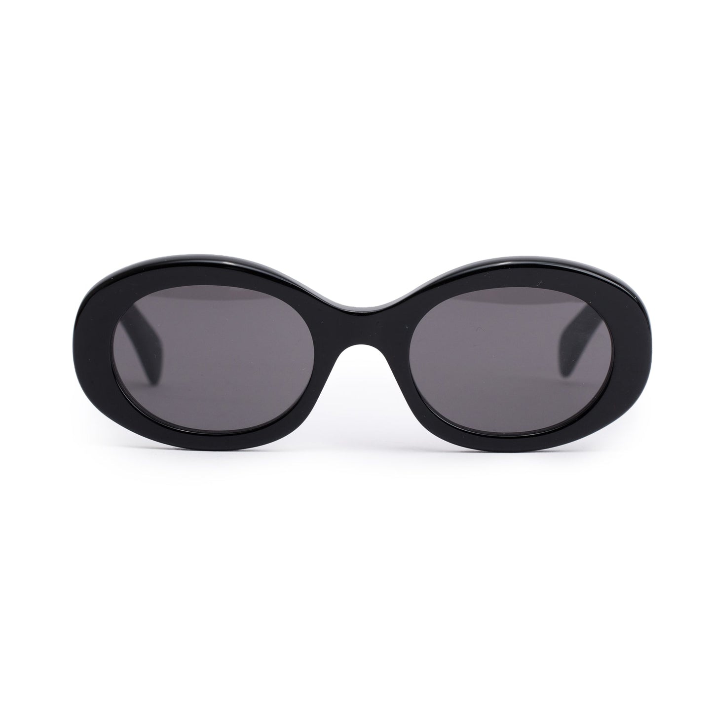 Celine CL40194U Black Acetate Triomphe 01 Oval Sunglasses