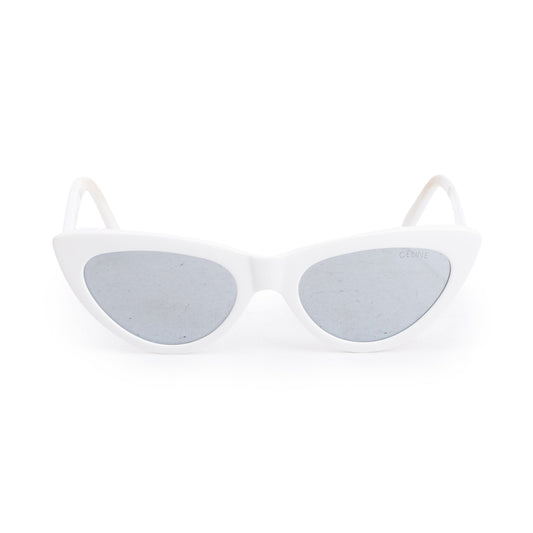 Celine CL4019IN White Acetate Cat Eye Sunglasses