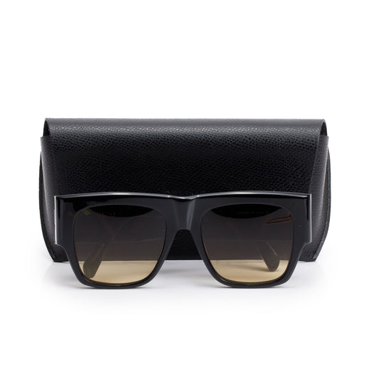 Celine CL4056IN Black Acetate Square Shield Sunglasses