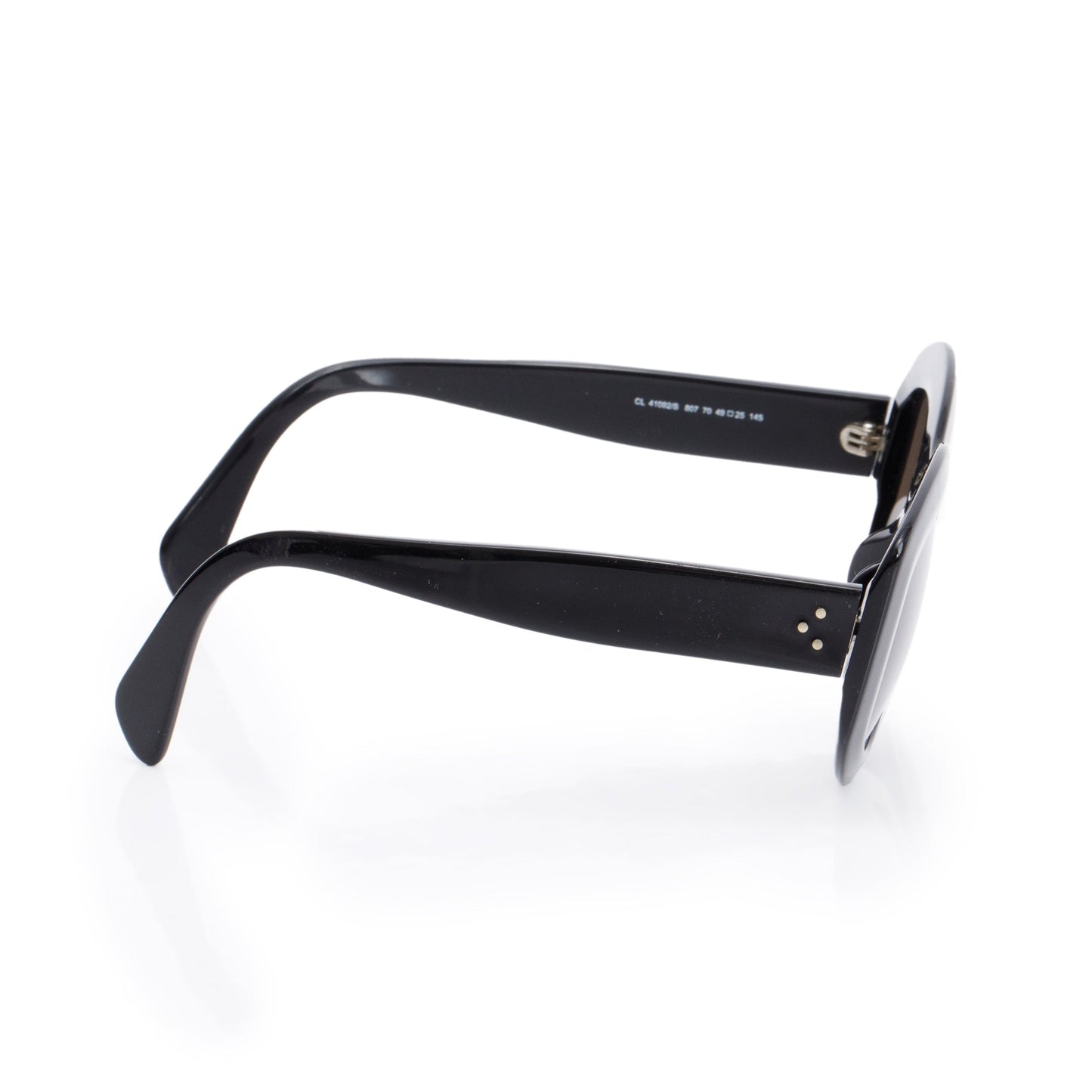 Celine CL41092/S Black Acetate Oval Sunglasses