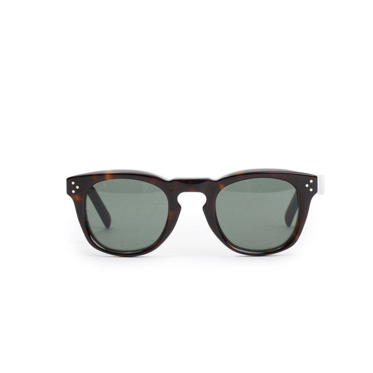 Celine CL41371/S Havana Acetate Round Sunglasses