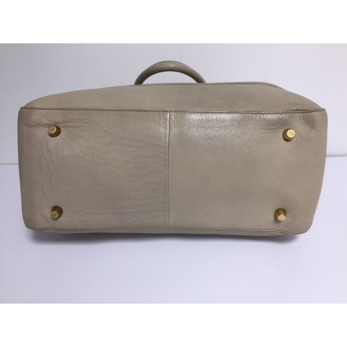 Celine Grey Padlock Deer Skin Bag