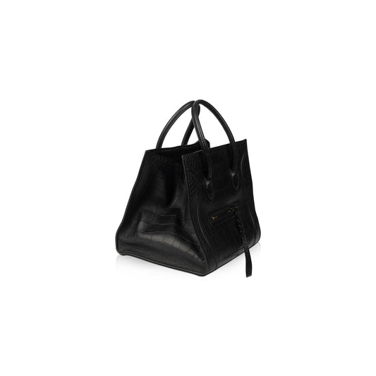 Celine Medium Embossed Luggage Phantom Tote