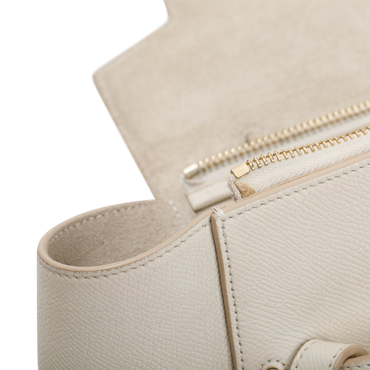Celine Neutral Leather Micro Belt Bag