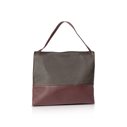 Celine Tricolor All Soft Shoulder Tote