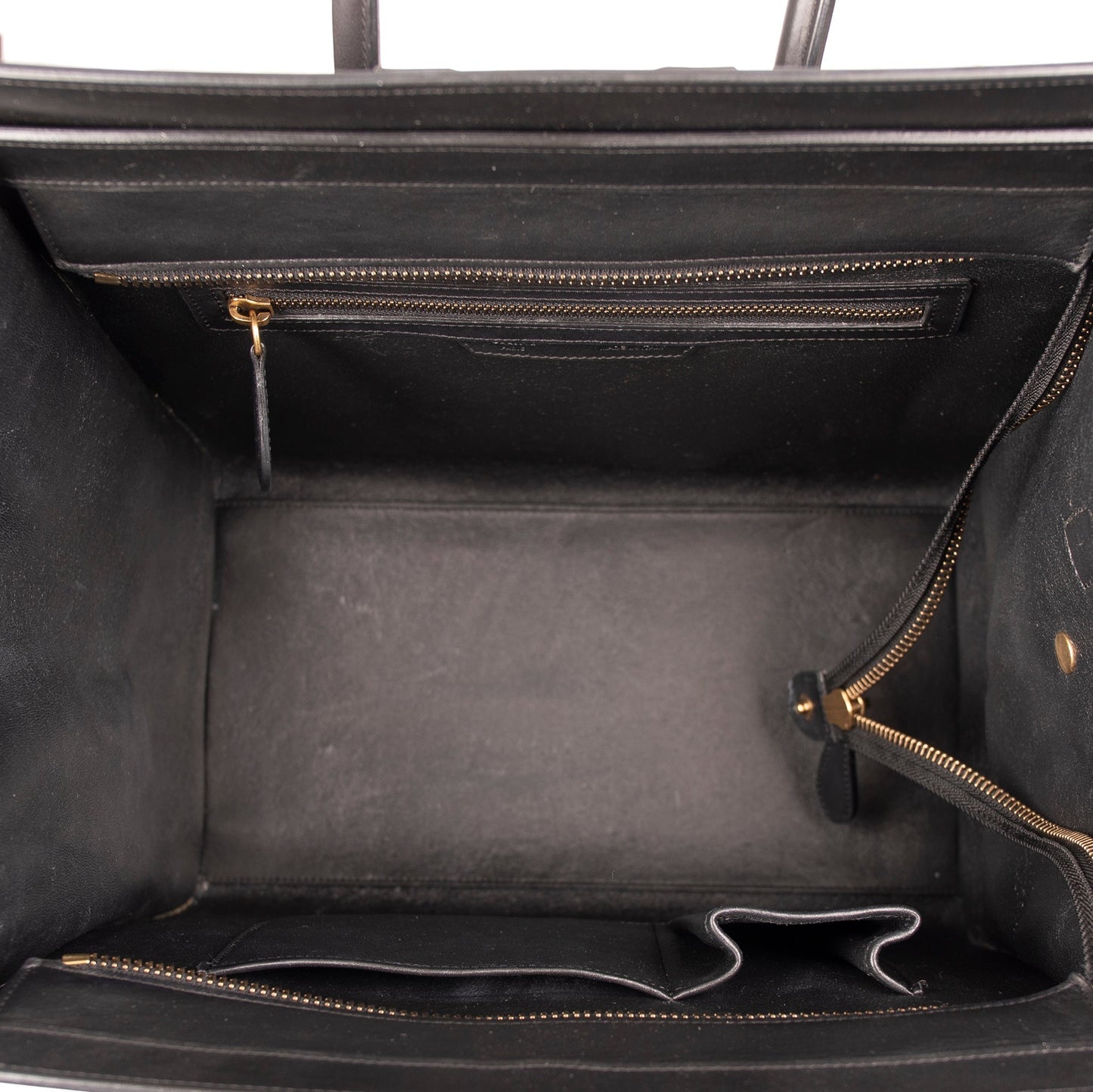 Celine Tricolour Leather & Canvas Mini Luggage Tote