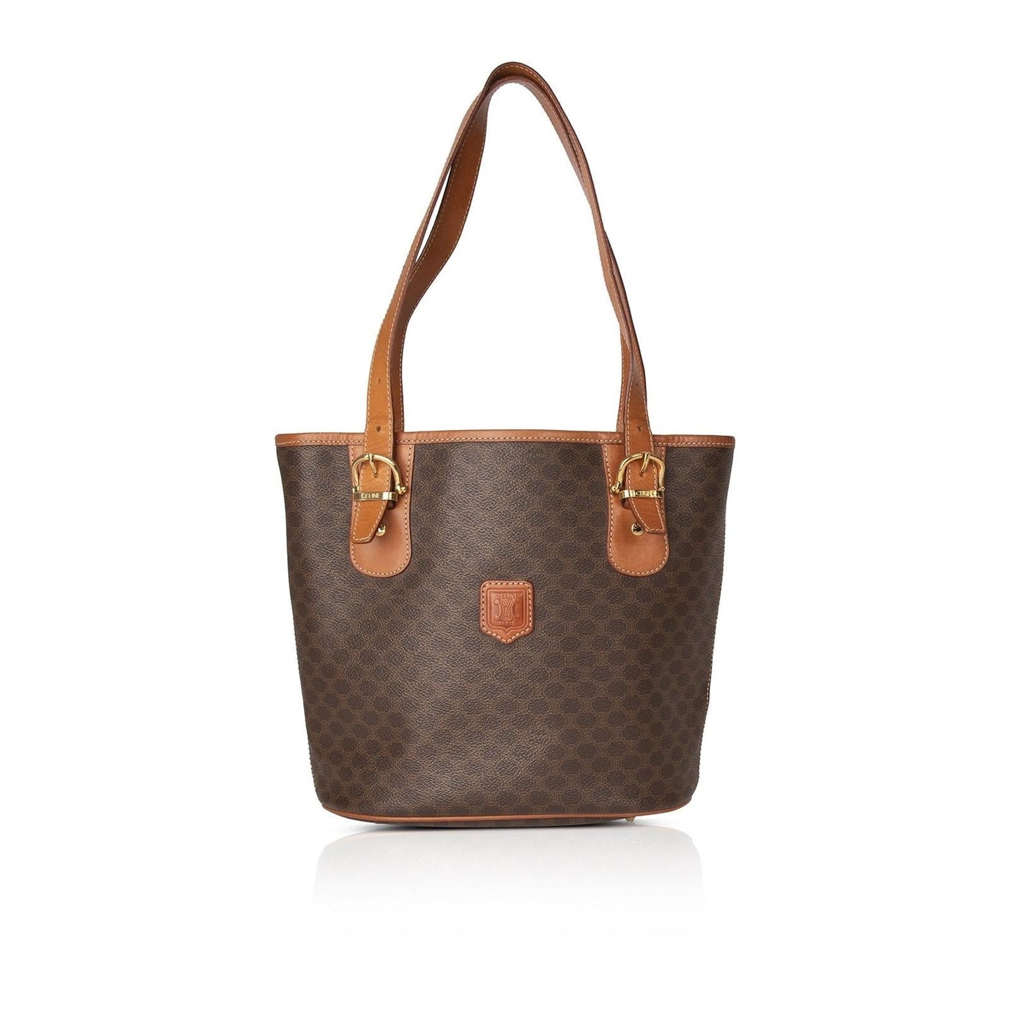 Celine Vintage Macadam Triomphe Bucket Bag