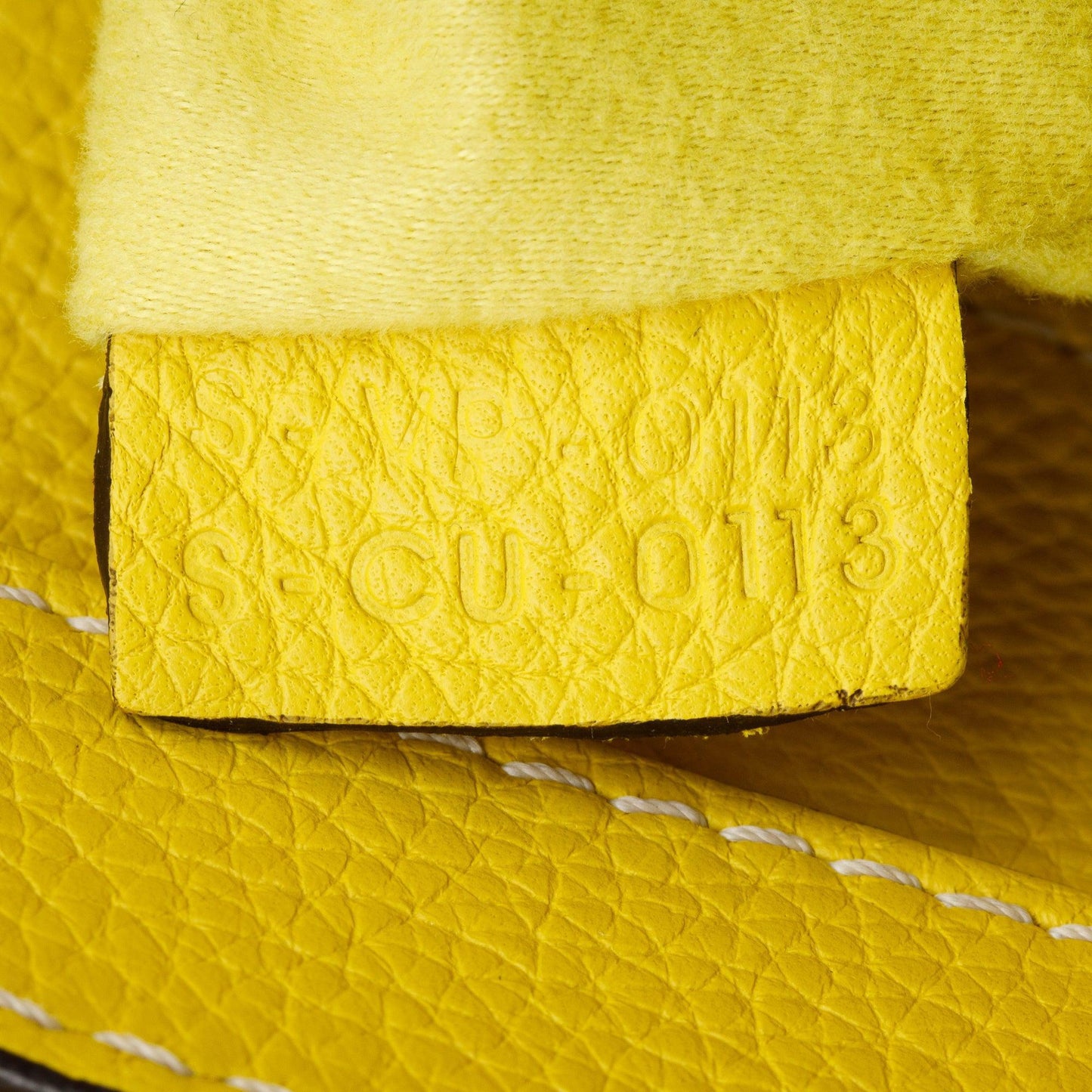 Celine Yellow Drummed Calfskin Leather Mini Luggage Tote