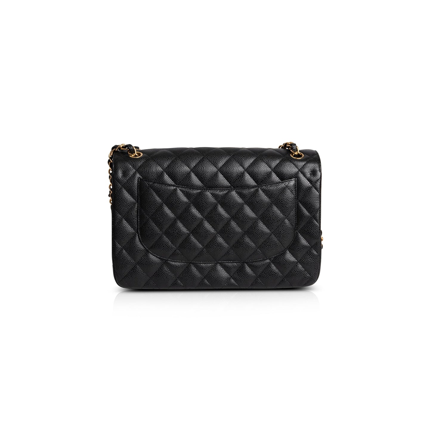 Chanel 2020 Black Caviar Classic Jumbo Double Flap Bag