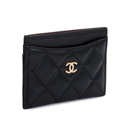 Chanel 2020 Black Caviar Leather Classic Card Holder