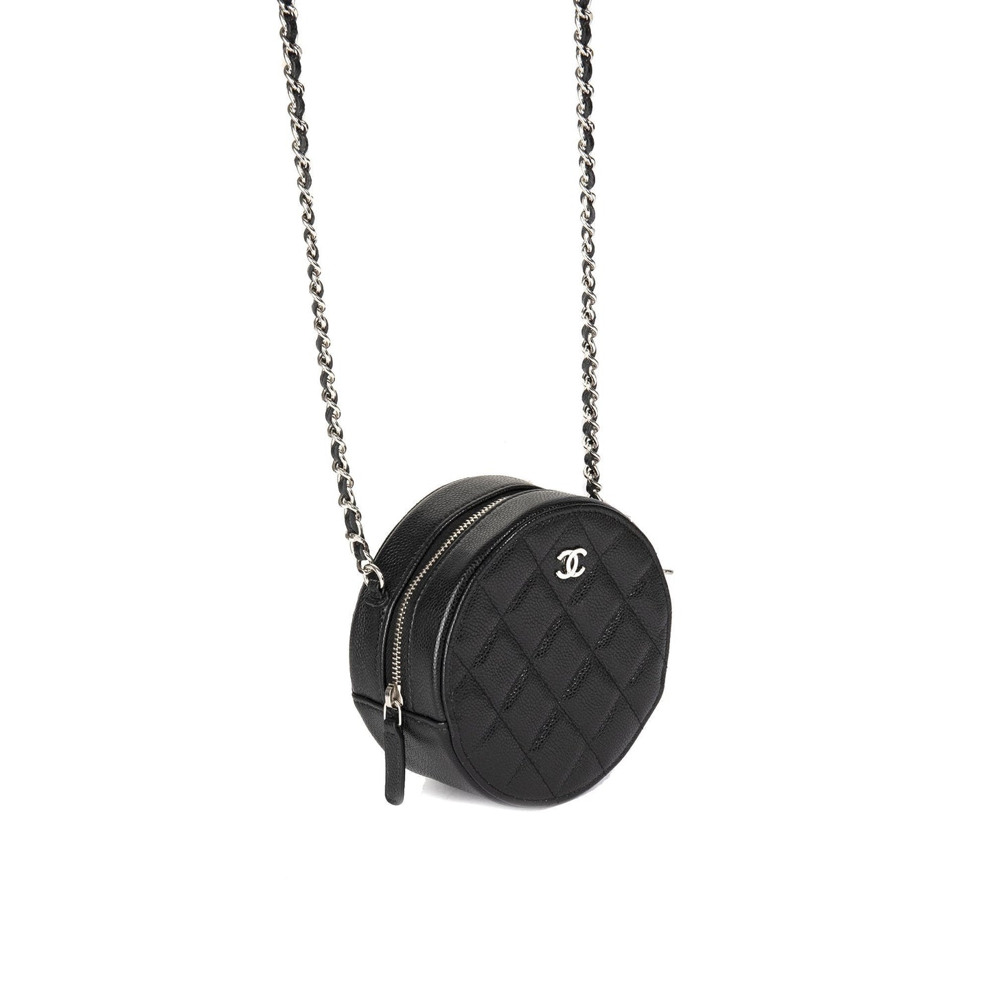 Chanel 2020 Black Caviar O-OT Clutch