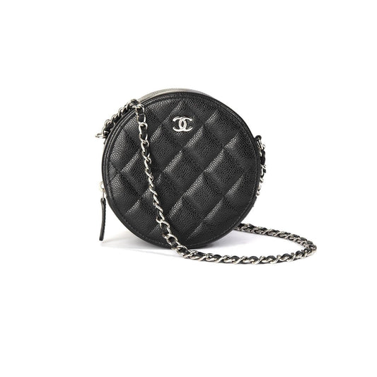 Chanel 2020 Black Caviar O-OT Clutch