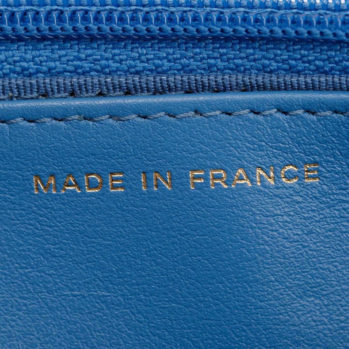 Chanel 2020 Blue Caviar Leather Classic Wallet on Chain