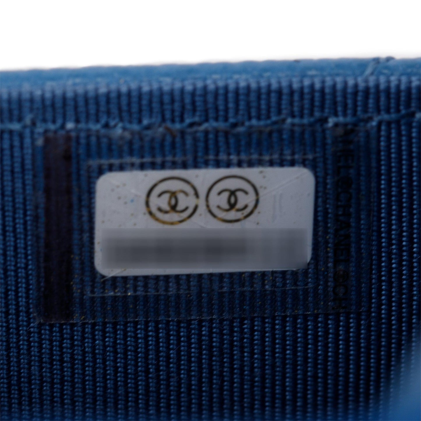 Chanel 2020 Blue Caviar Leather Classic Wallet on Chain