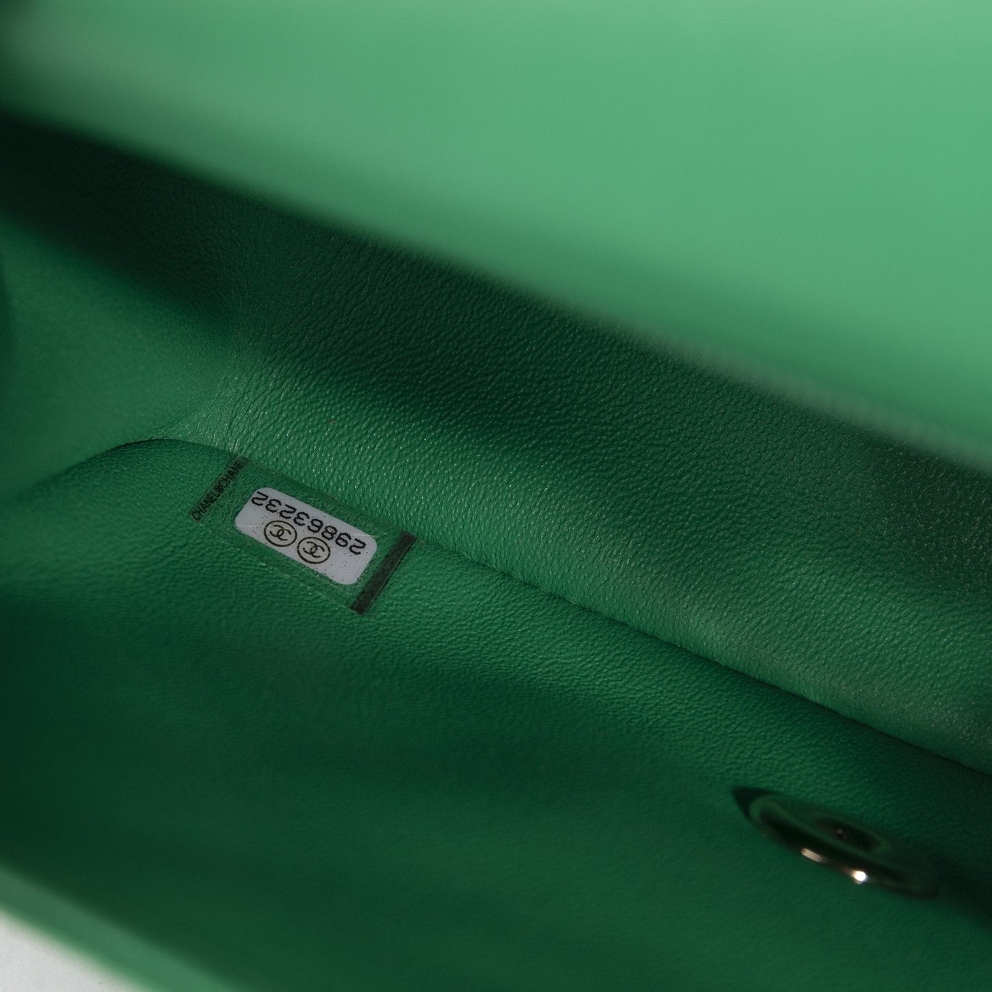 Chanel 2020 Green Classic Mini Square Flap Bag