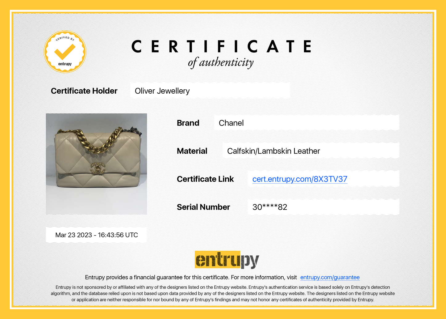 Chanel 2020 Large 19 Flap Bag