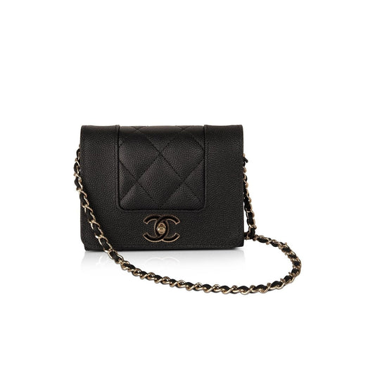 Chanel 2020 Mademoiselle Mini Wallet on Chain Crossbody Bag