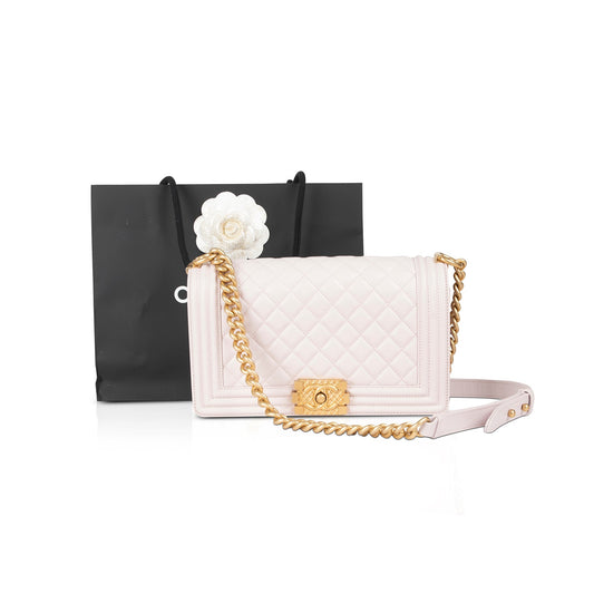 Chanel 2020 Medium Boy Bag with Signature Strap