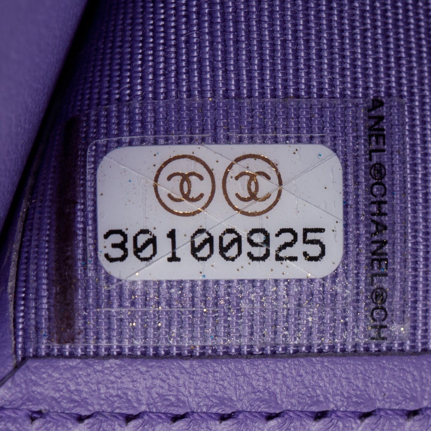 Chanel 2020 Purple Caviar Compact Wallet