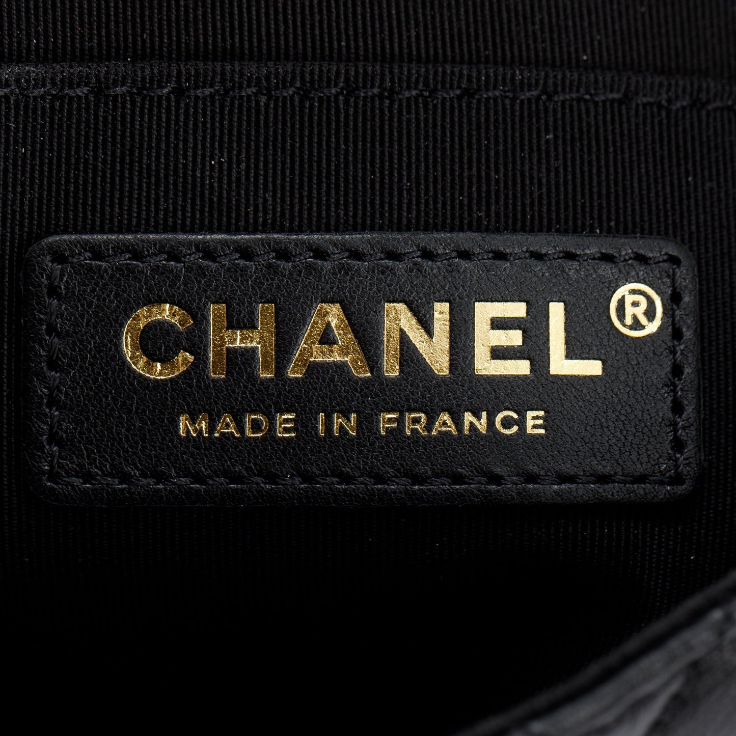 Chanel 2020 Small Black Lambskin Strap Into Flap Bag