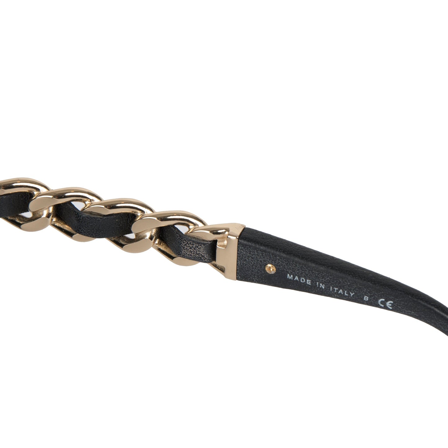 Chanel 2021 Chain-Link & Leather Sunglasses