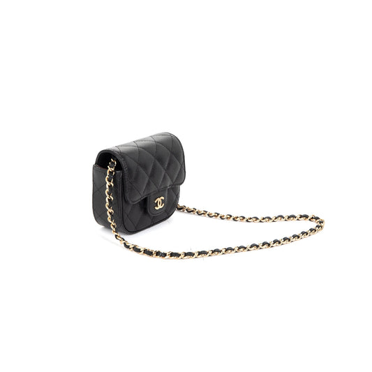 Chanel 2021 Mini Classic Clutch with Chain