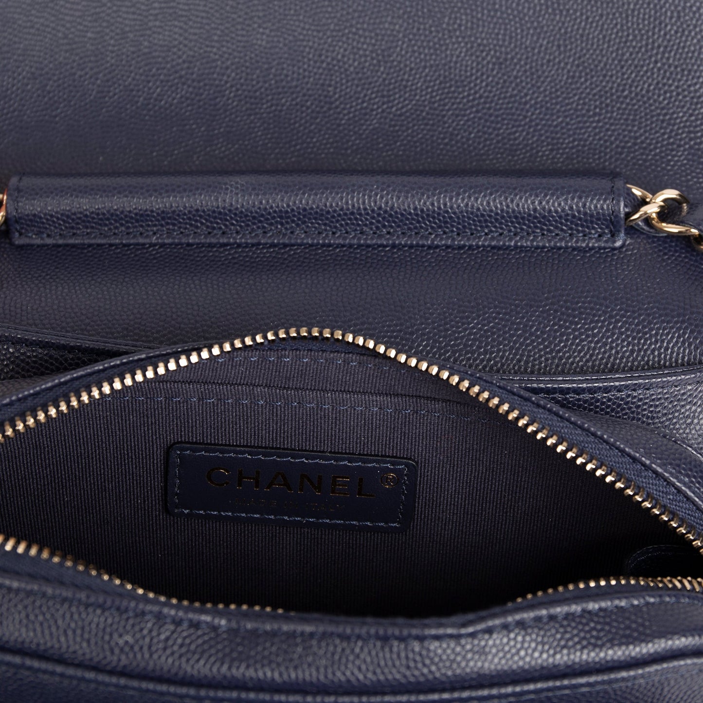Chanel 2021 Navy Like A Wallet Flap Bag