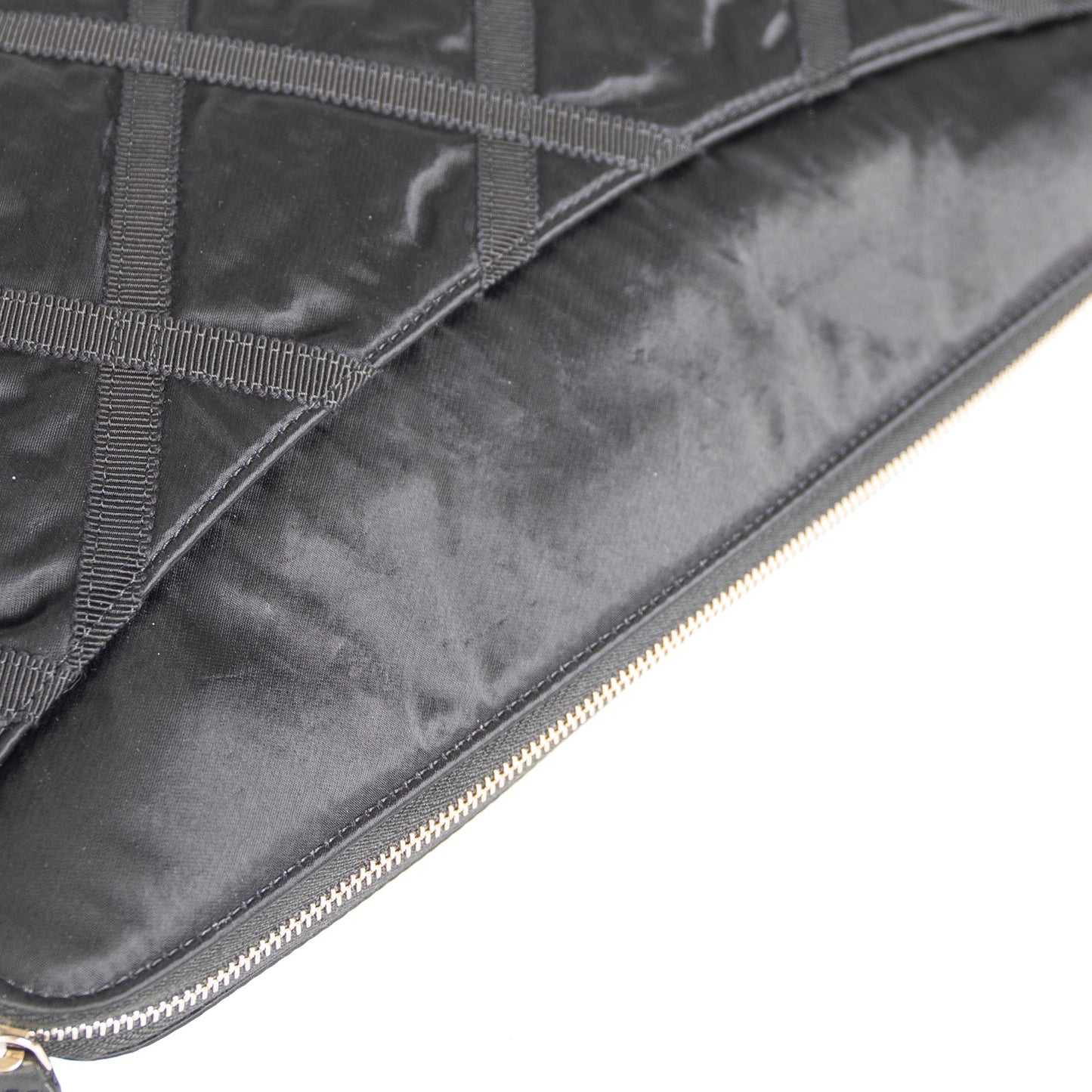 Chanel 2021 Nylon Grosgrain Lifestyle Pouch with Foldable Tote Bag