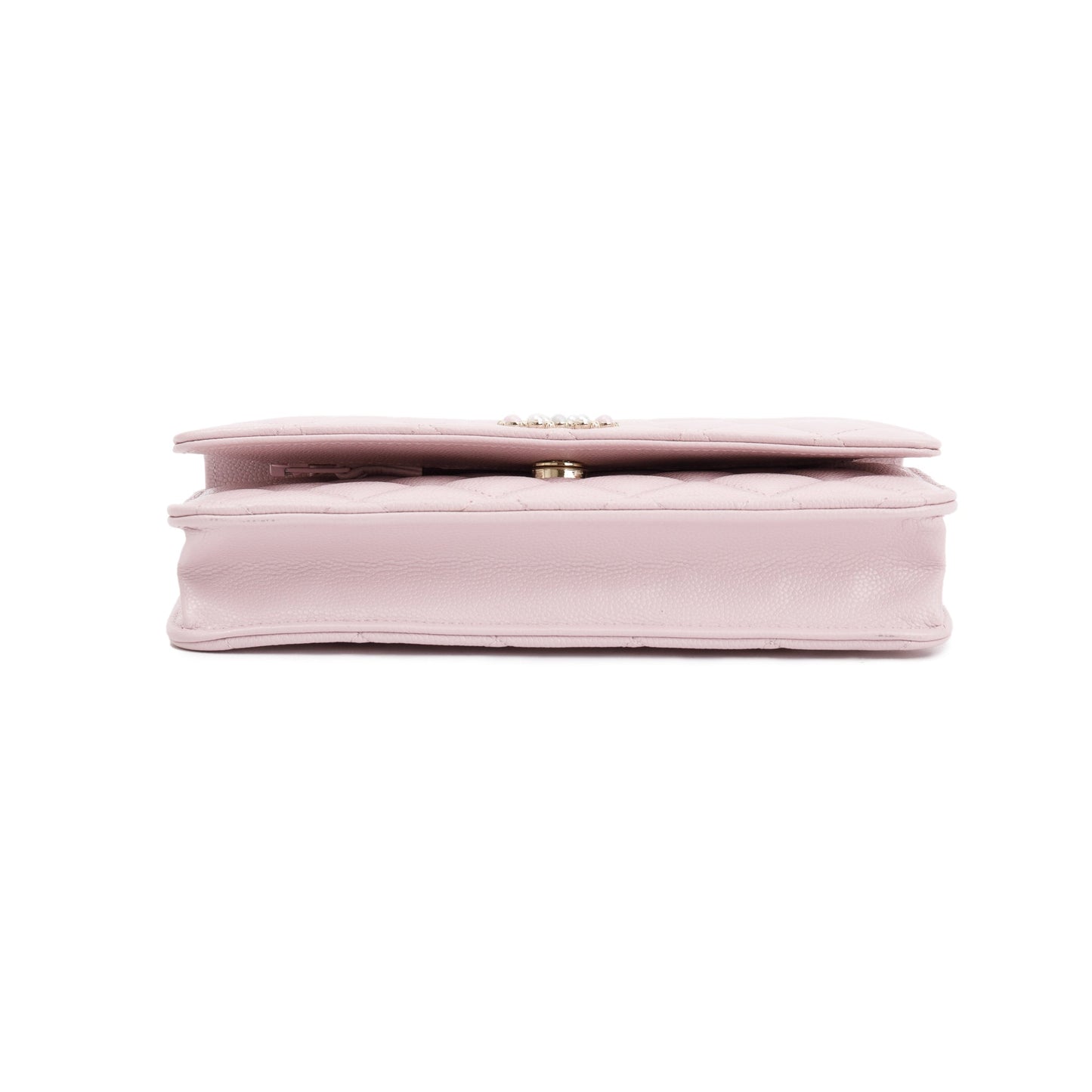 Chanel 2021 Pink Caviar Leather Coco Candy Wallet on Chain