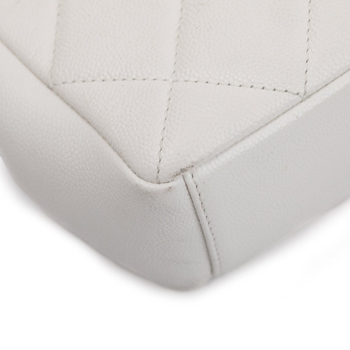 Chanel 2021 White Caviar Leather Small My Everything Flap Bag