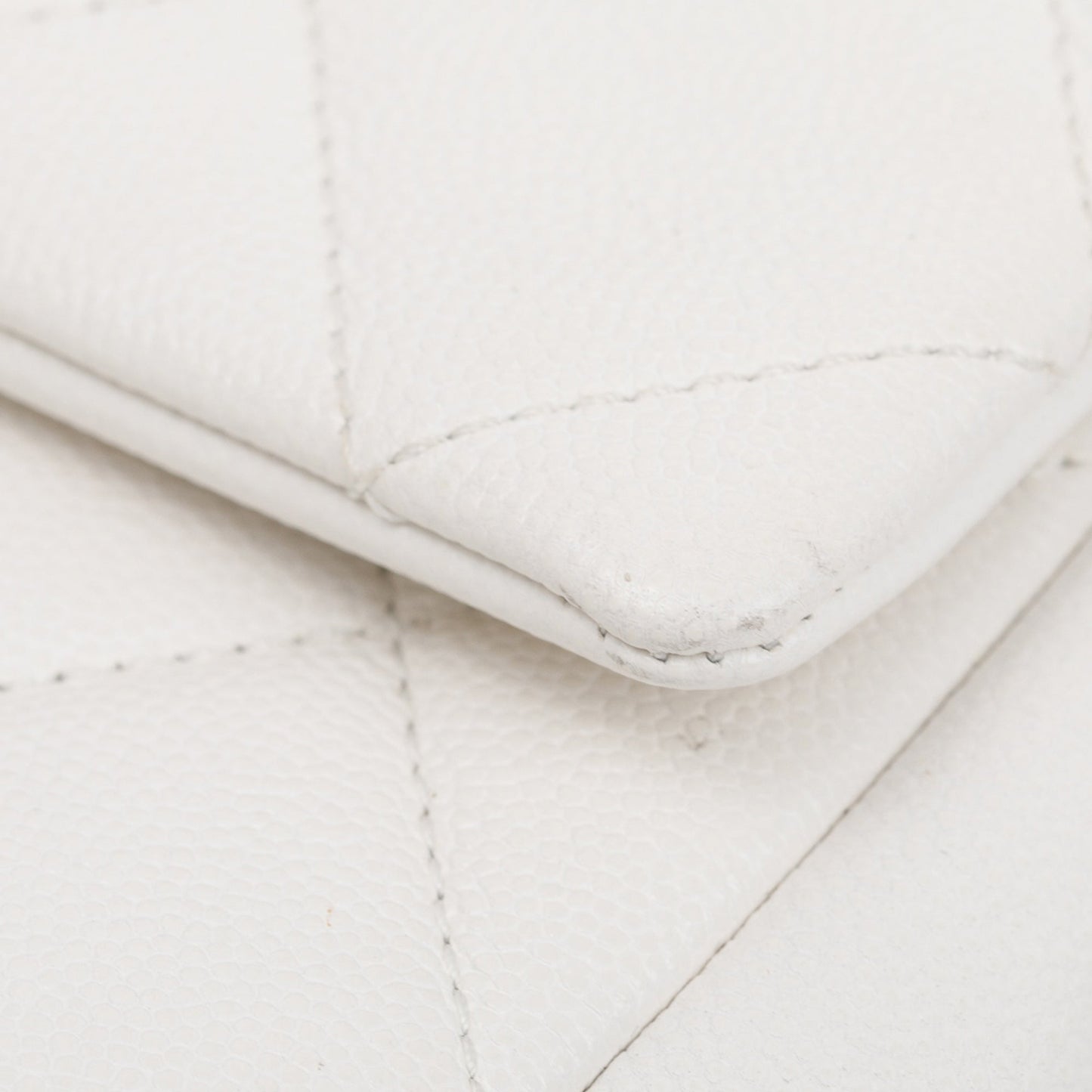 Chanel 2021 White Caviar Leather Small My Everything Flap Bag