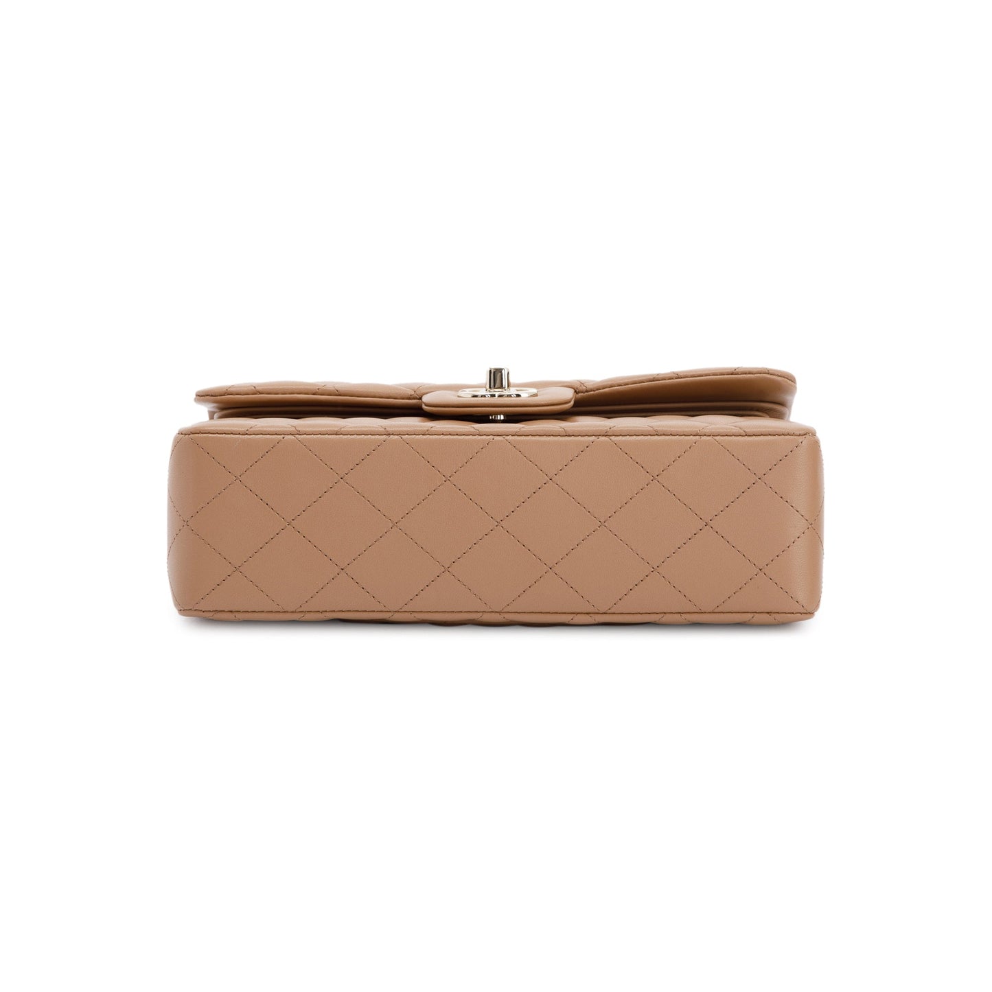 Chanel 2022 Beige Lambskin Small Classic Double Flap Bag