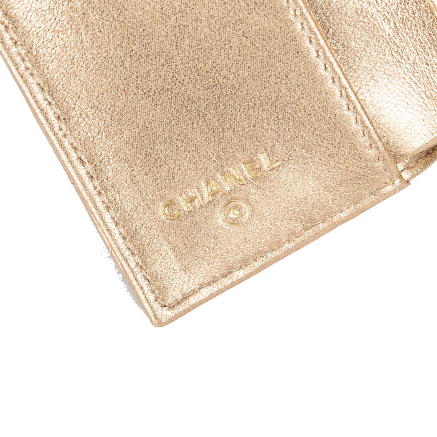 Chanel 2022 Classic CC Logo Compact Wallet