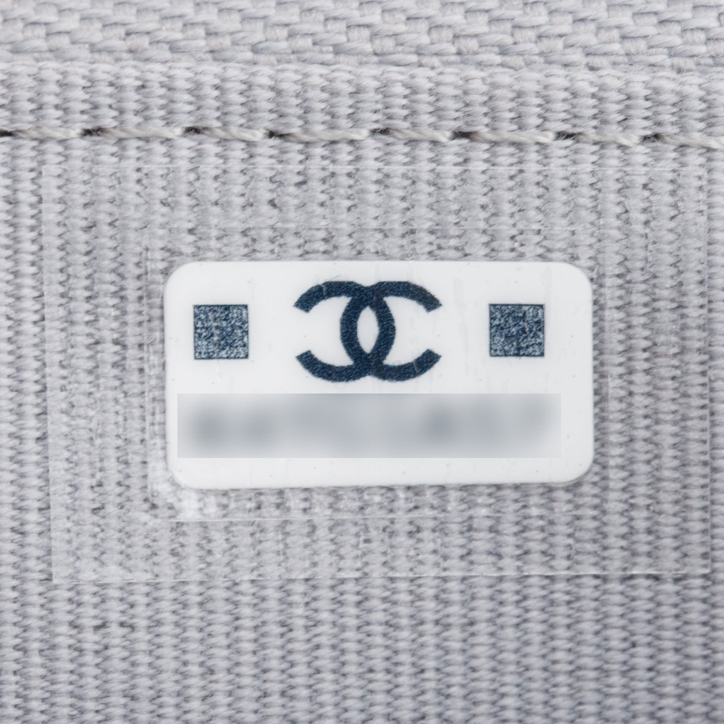 Chanel 2022 Grey Quilted Caviar Leather Classic Phone Holder on Chain