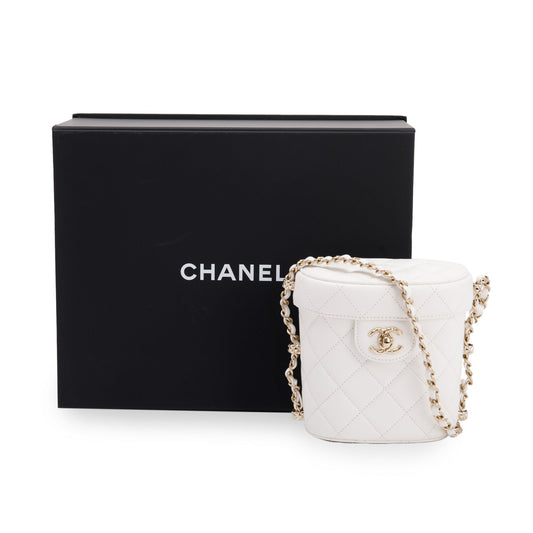 Chanel 2022 Lambskin Leather Small Vanity Case