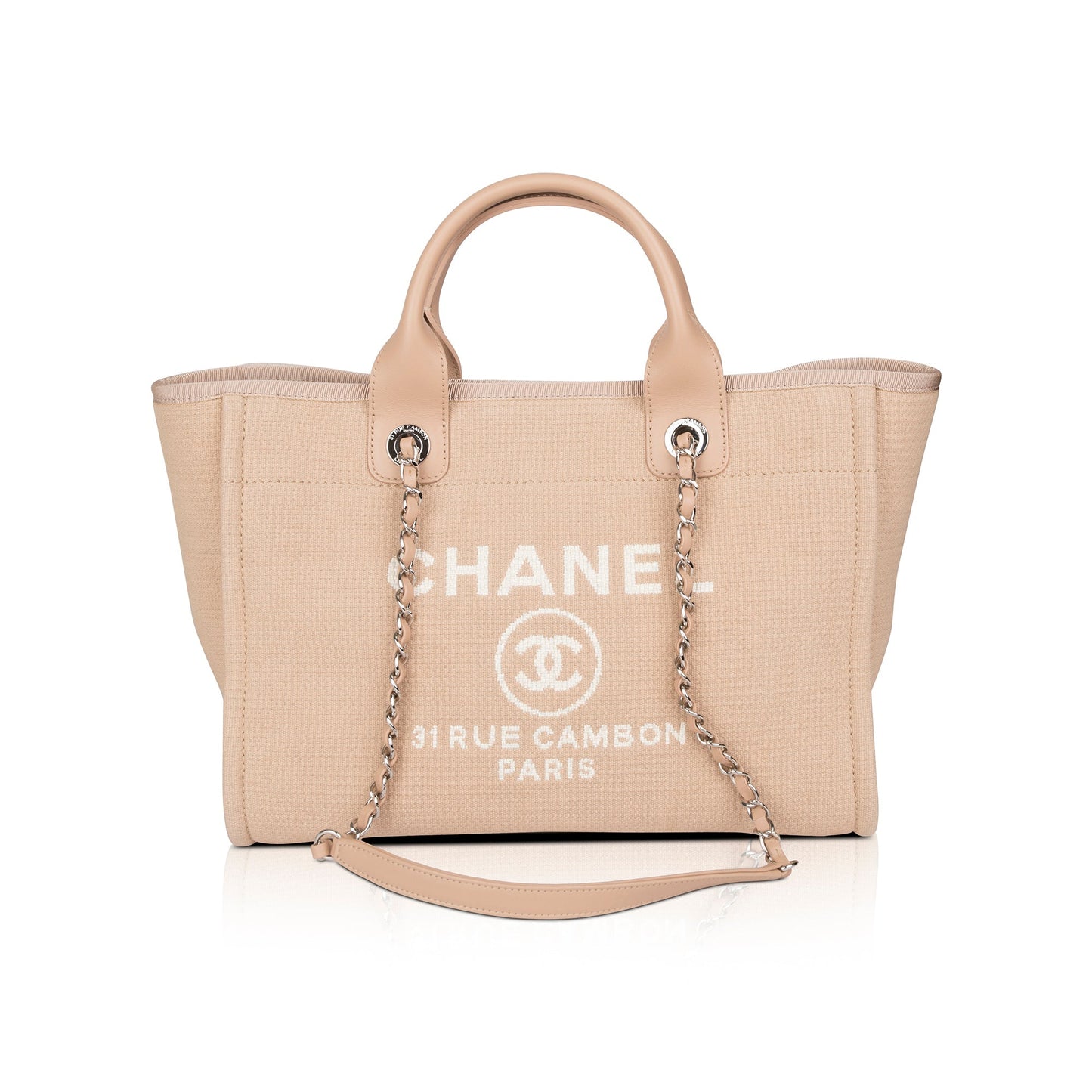 Chanel 2022 Mixed Fibers Small Deauville Tote