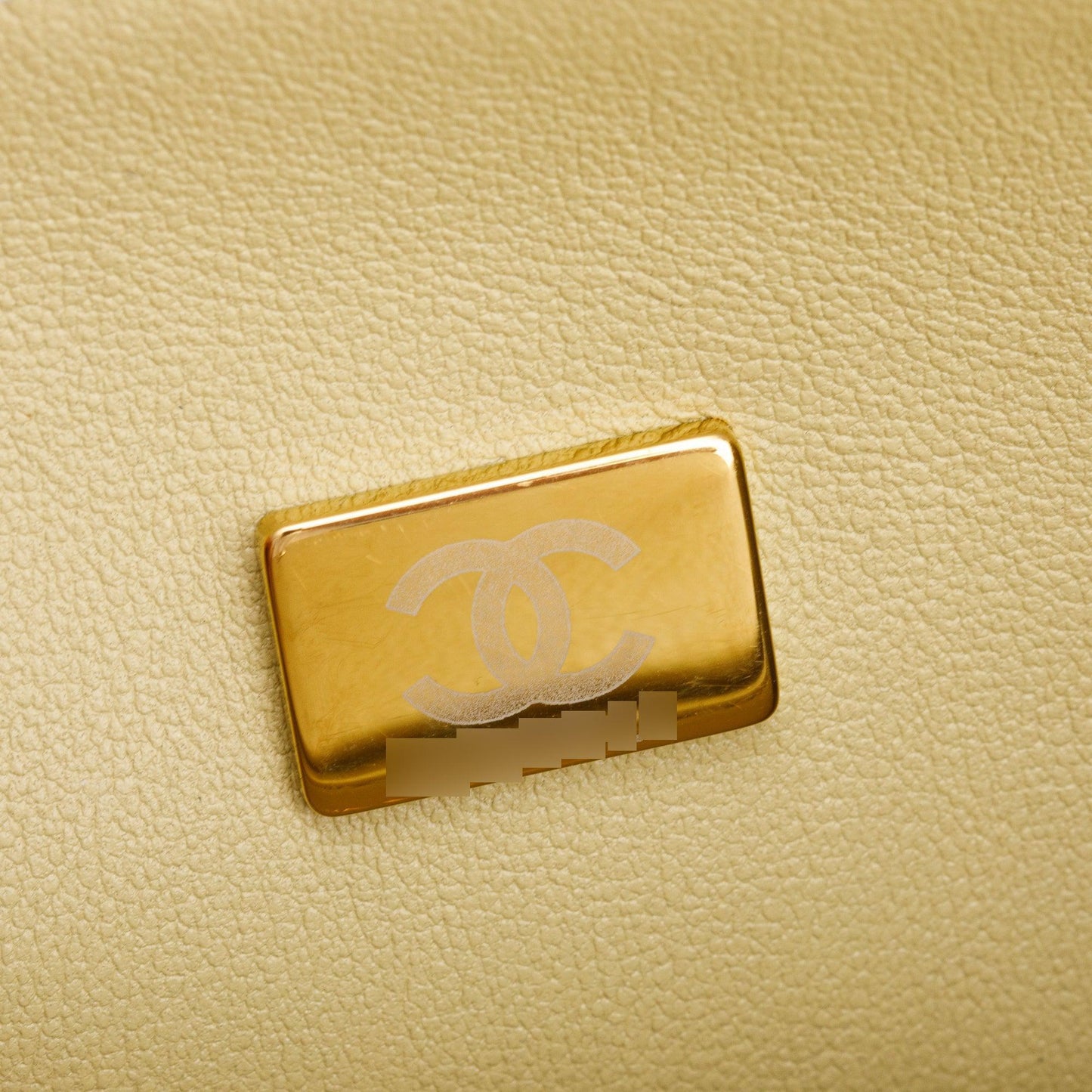 Chanel 2022 Neutral Caviar Leather Small Boy Bag