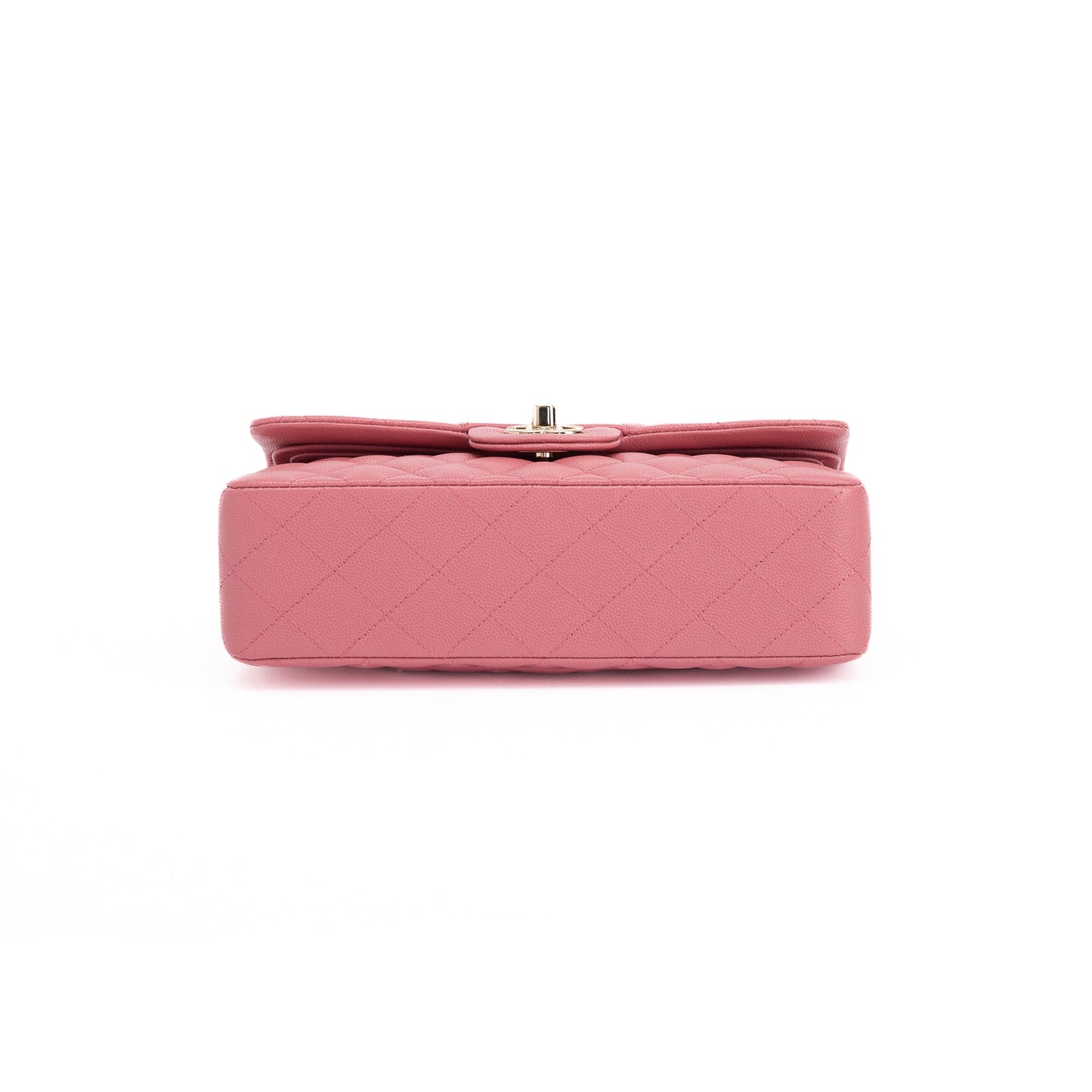 Chanel 2022 Pink Caviar Classic Medium Double Flap Bag