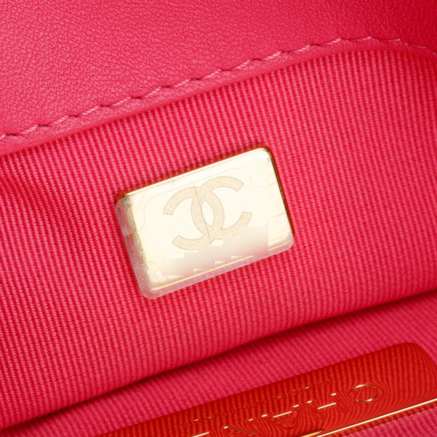 Chanel 2022 Pink Lambskin Leather Large 19 Flap Bag