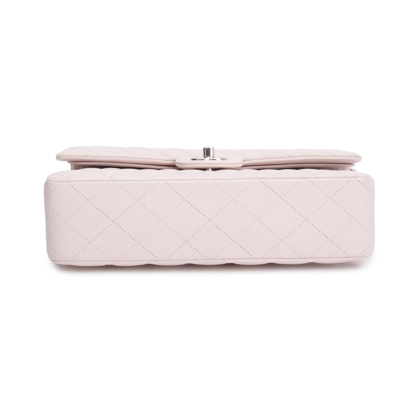 Chanel 2022 Pink Quilted Lambskin Leather Classic Medium Double Flap Bag