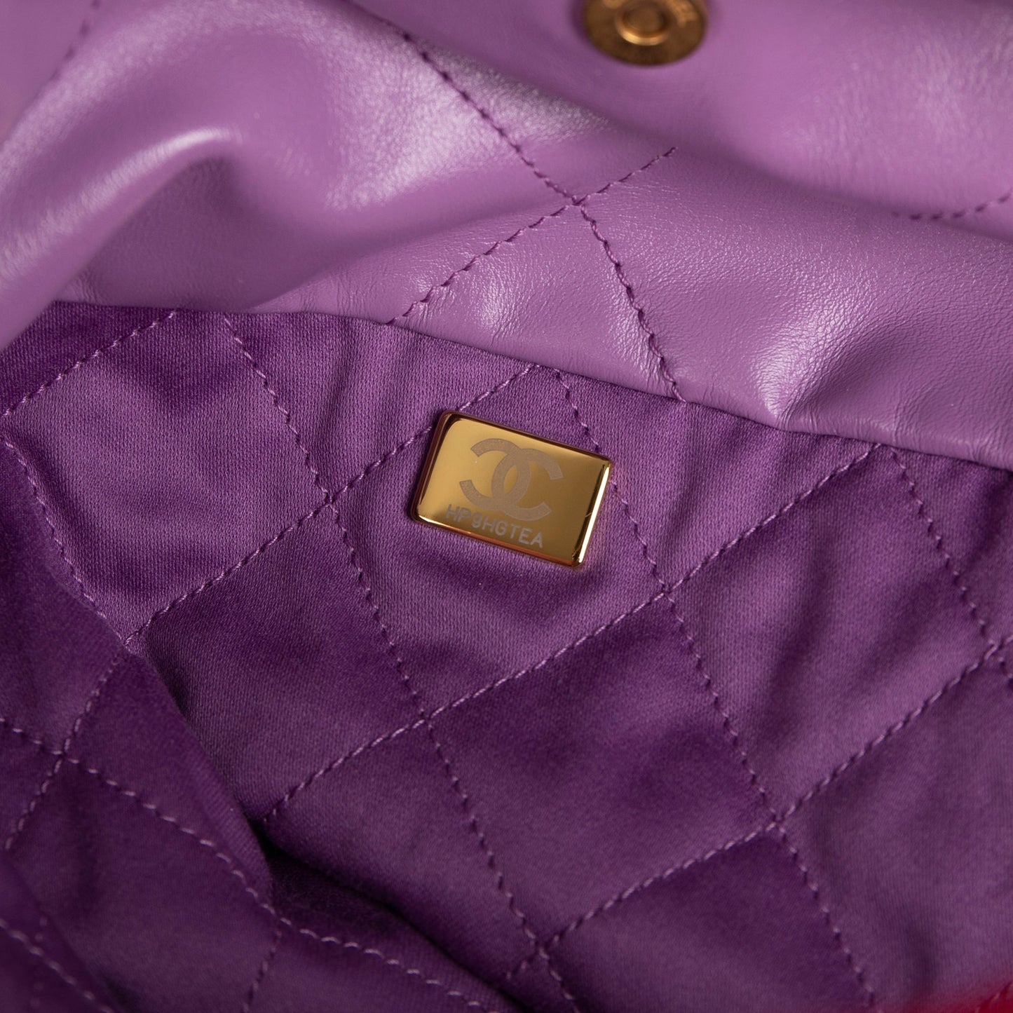Chanel 2022 Shiny Calfskin 22 Hobo